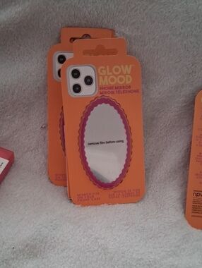 Phone Mirror - Pink Accent